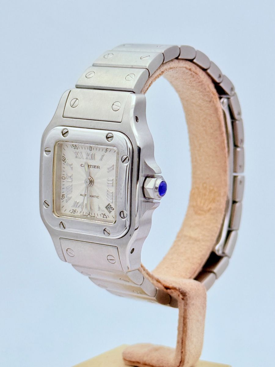 Cartier Santos Galbée Ref. 2423 Donna Acciaio e Oro Automatico