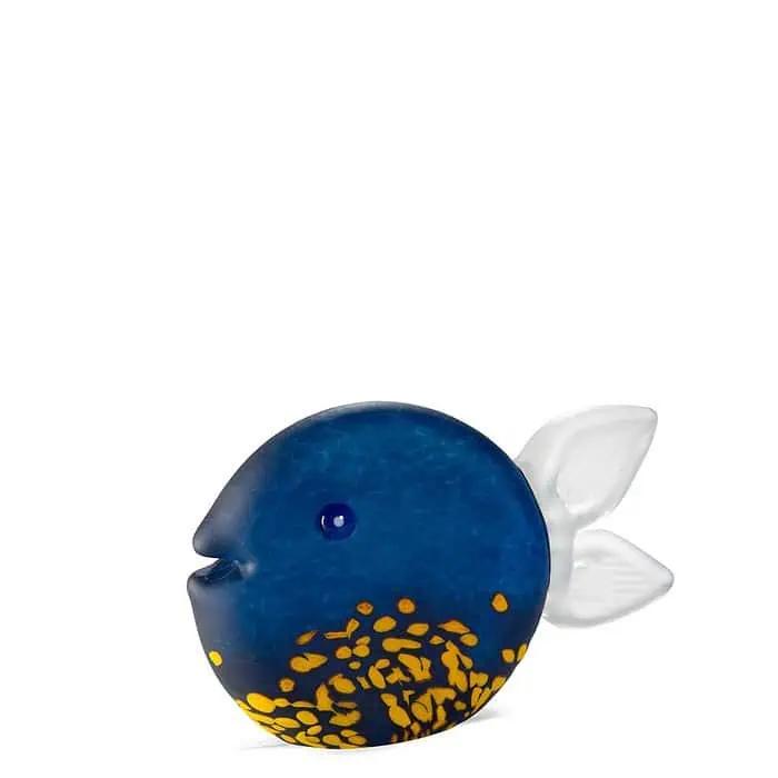Borowski Glass Studio 'Sparx Tall' Scultura Pesce Tropicale Soffiato a Mano