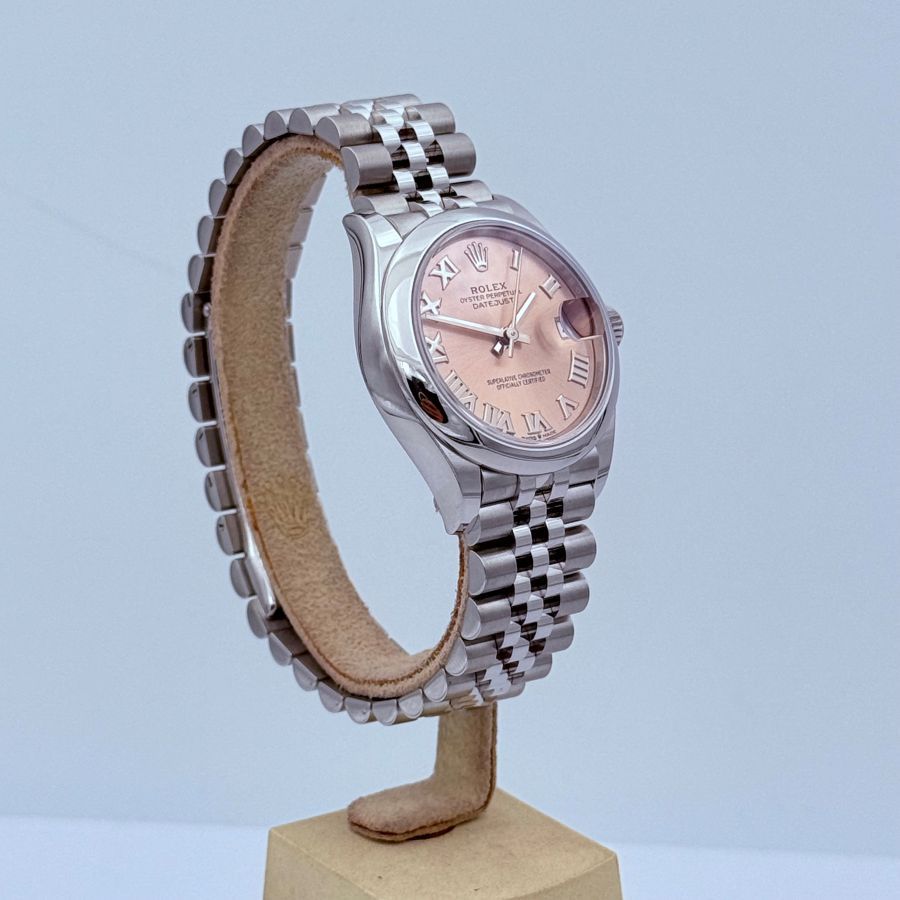 Rolex Datejust 31 Oystersteel Quadrante Rosa con Numeri Romani