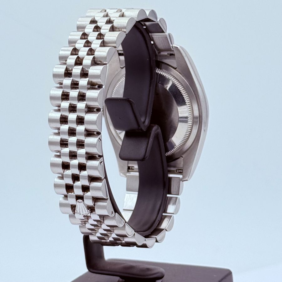 Rolex Datejust 36mm Acciaio e Oro Bianco Quadrante Bianco Numeri Arabi Bracciale Jubilee