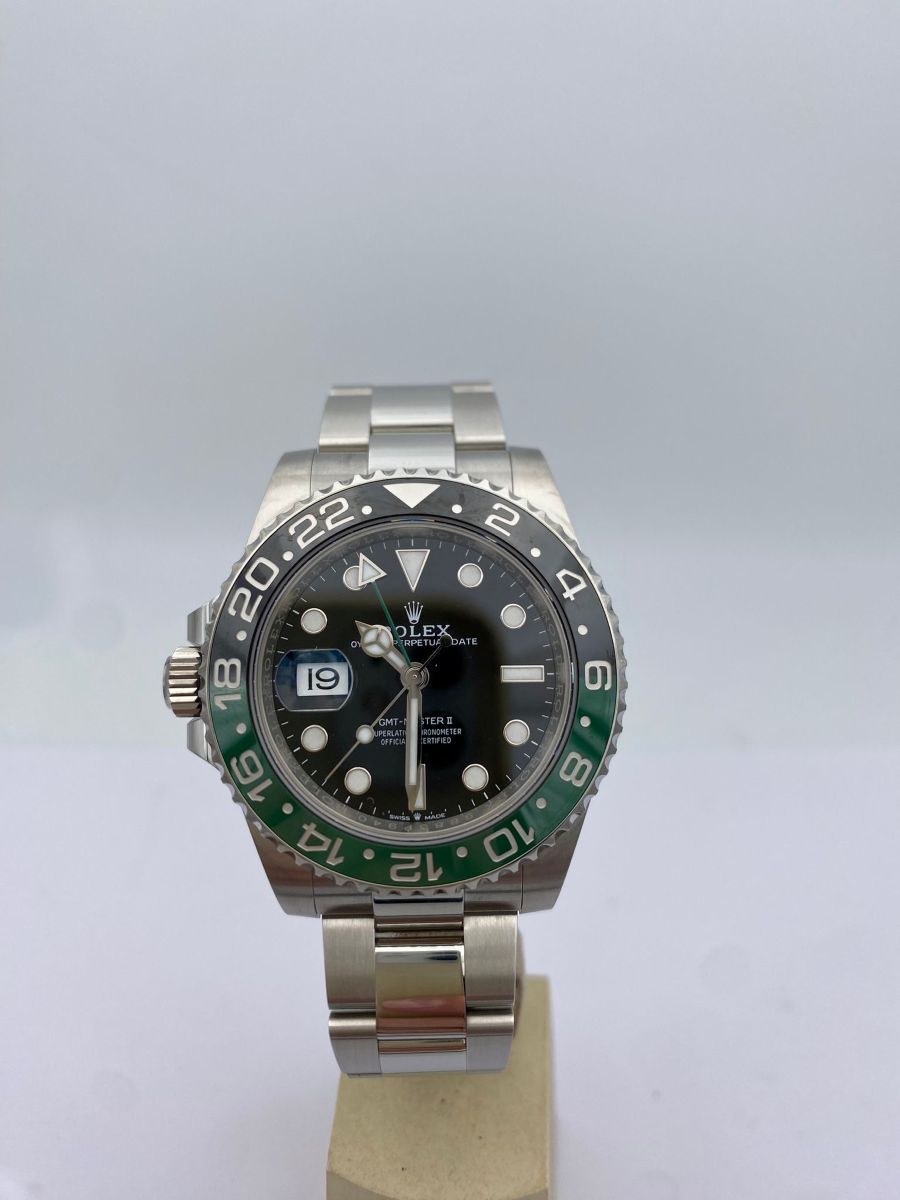 Rolex GMT-Master II "Sprite" Acciaio Oyster con Quadrante Nero
