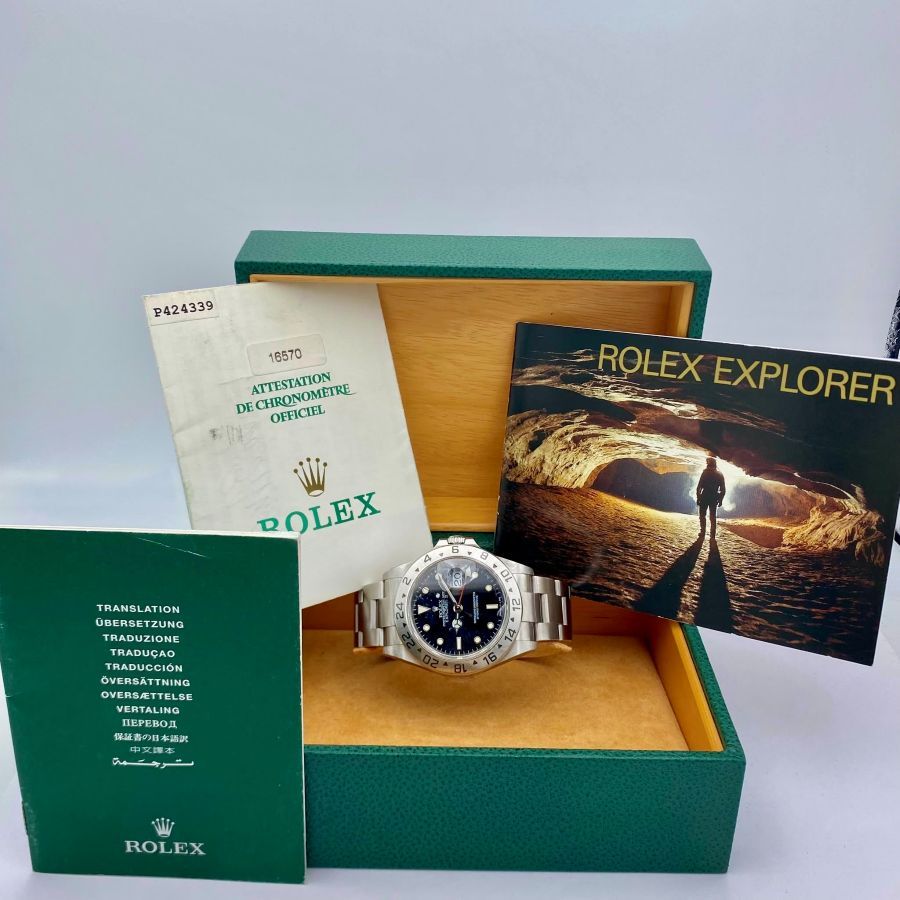 Rolex Explorer II Referenza 16570 Quadrante Nero Anno 2000