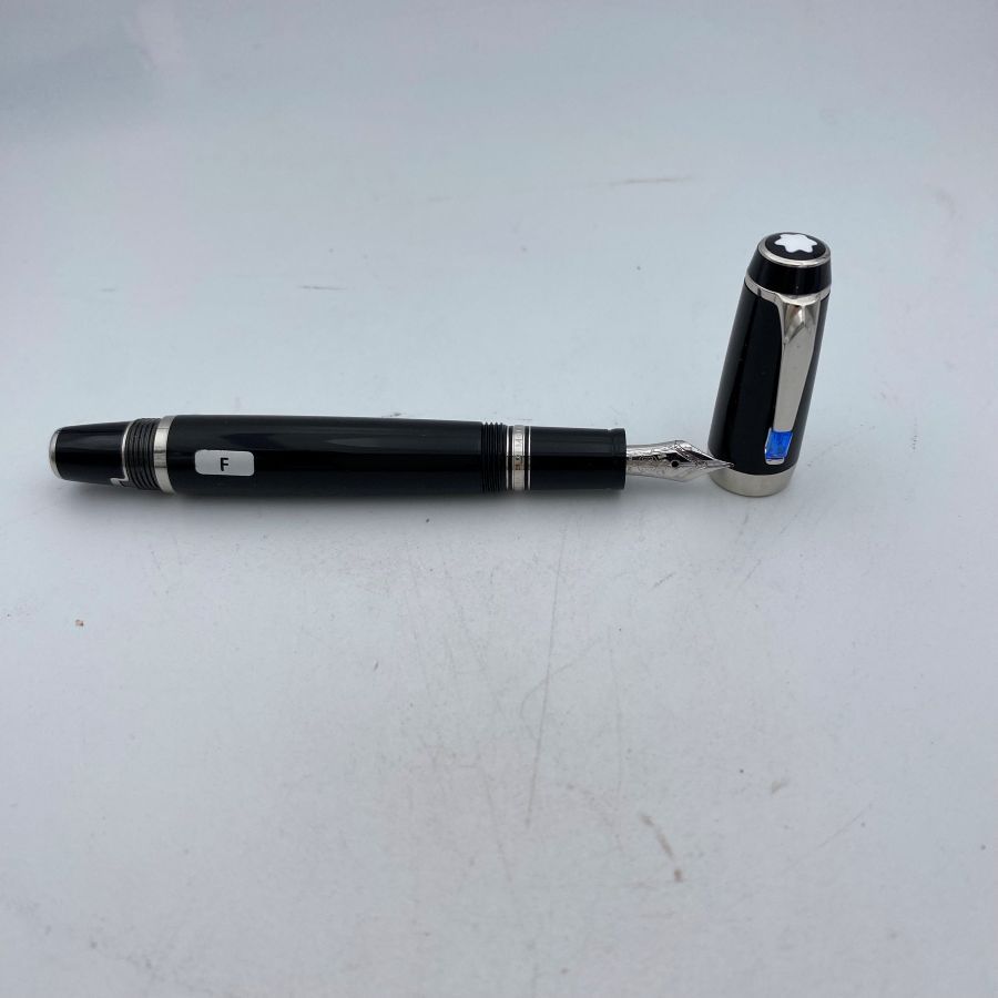 Montblanc Boheme Bleu Penna Stilografica Retrattile con Pietra Blu, Full Set NOS