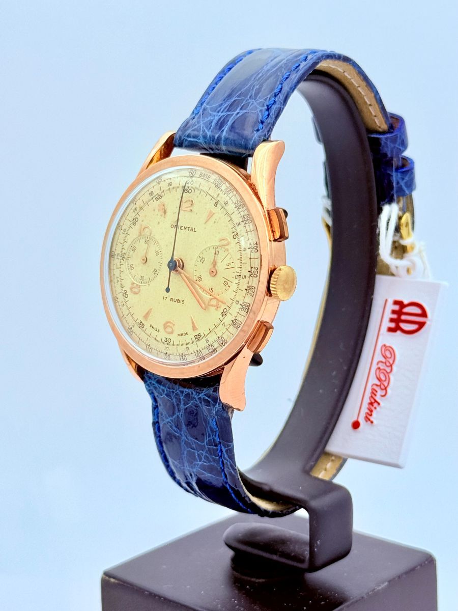 ORIENTAL Chrono 18kt Gold VALJOUX 92 mouvement